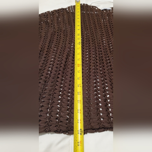 Zara Brown Batwing Coverup. Size M - Picture 9 of 11